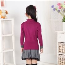 爱着2015秋冬新款女童假两件针织毛衣1340(10.10数据包)